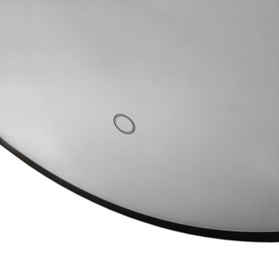 Зеркало Art&Max Sanremo 70 см AM-San-700-DS-F-Nero, чёрный фото 4