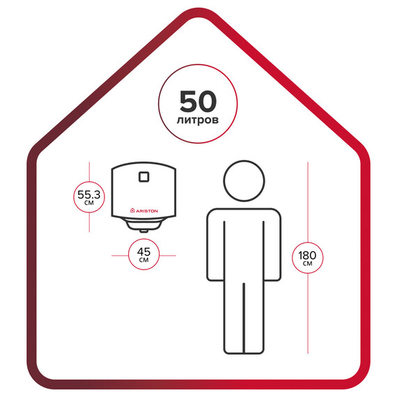 Водонагреватель электрический Ariston PRO 1 R ABS 50 V 3700514 фото 5