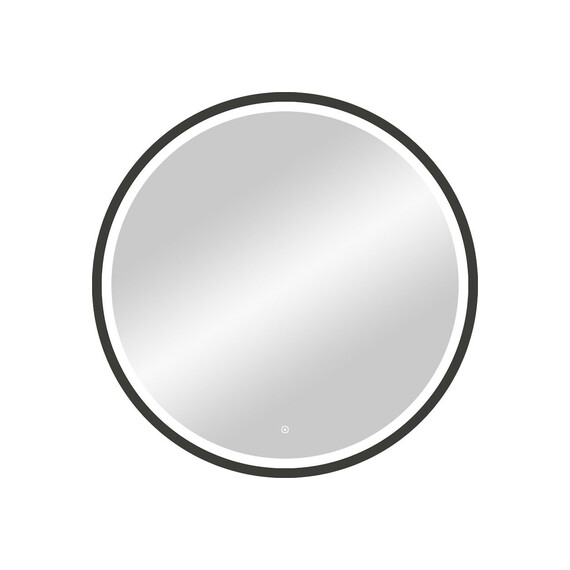 Зеркало Art&Max Livorno 80 см AM-Liv-800-DS-F-Nero, чёрный фото 