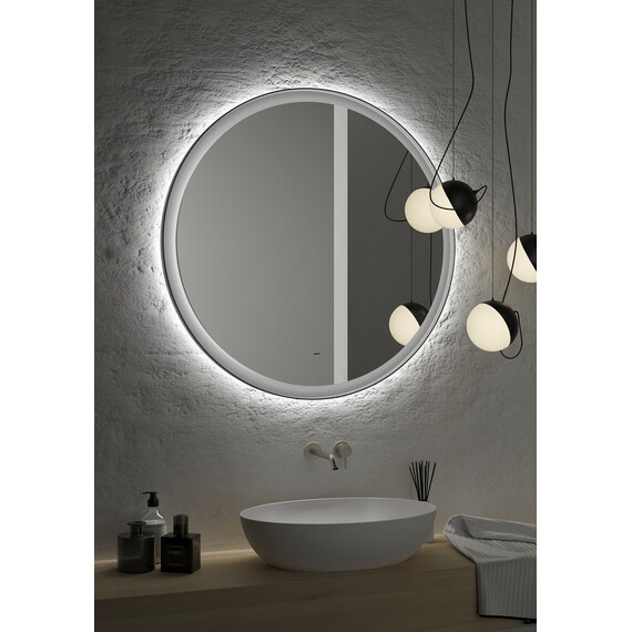 Зеркало Art&Max Napoli 60 см AM-Nap-600-DS-F-Grey, тёмно-серый фото 8