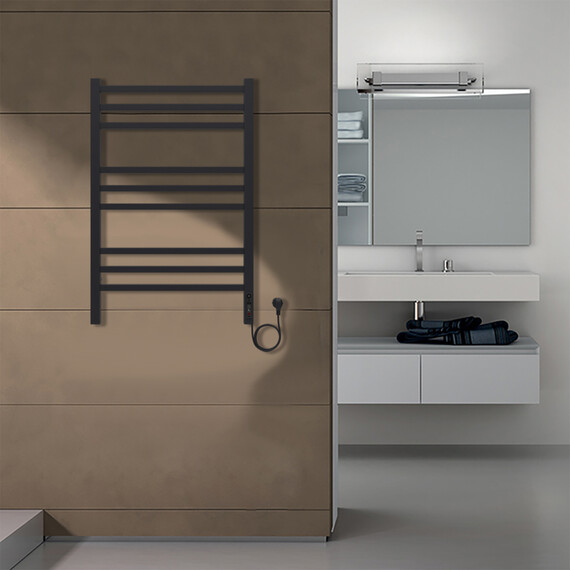 Полотенцесушитель электрический Azario Ancona П9 500x800 мм AZ71858B фото 5