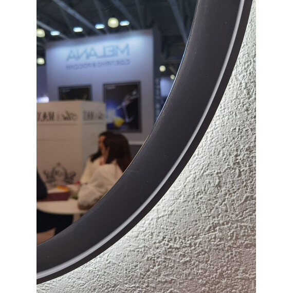 Зеркало Art&Max Napoli 60 см AM-Nap-600-DS-F-Grey, тёмно-серый фото 7