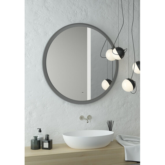 Зеркало Art&Max Napoli 100 см AM-Nap-1000-DS-F-Grey, тёмно-серый фото 8