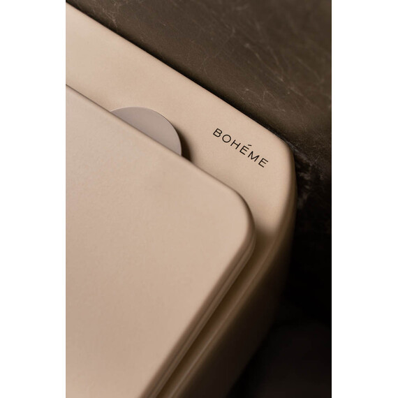 Унитаз подвесной безободковый Boheme FLOW 969-SET-D с тонкой крышкой микролифт (система смыва Торнадо) daphne фото 3