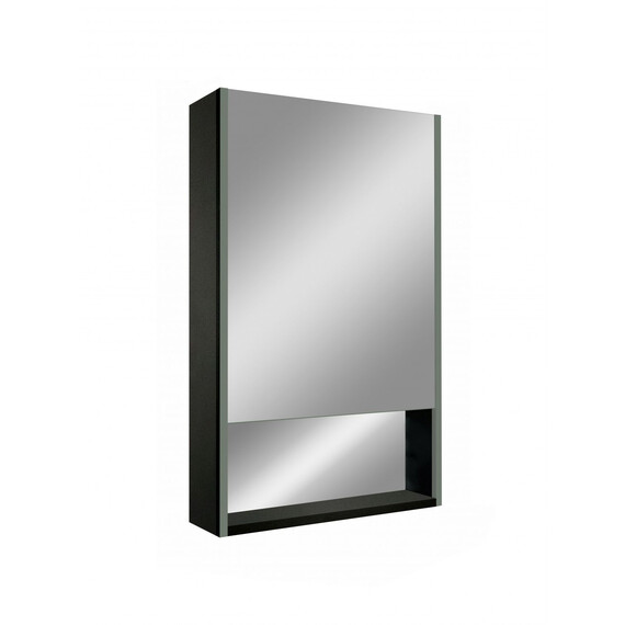 Зеркало-шкаф Art&Max Foggia 50 см AM-Fog-500-800-1D-R-DS-F-Nero, чёрный фото 2