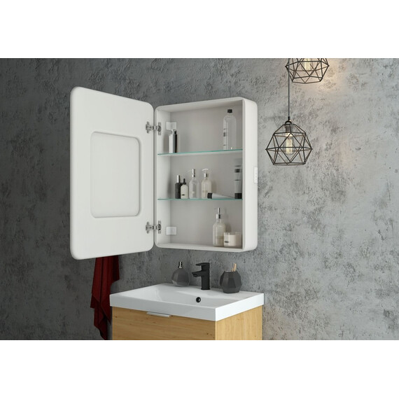 Зеркало-шкаф Art&Max Platino 55 см AM-Pla-550-800-1D-L-DS-F фото 8