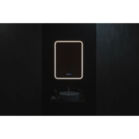 Зеркало-шкаф Art&Max Platino 60 см AM-Pla-600-800-1D-L-DS-FC-H-T-Grey, антрацит фото 6