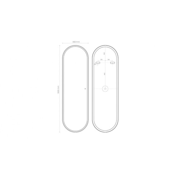 Зеркало Art&Max Capri 45 см AM-Cap-450-1500-DS-F фото 9