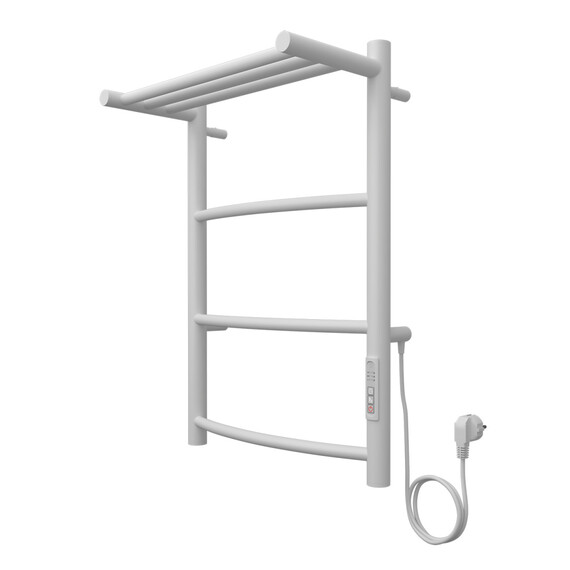 Полотенцесушитель электрический Azario Verona с полкой П4 400x600 мм AZ04846PW фото 
