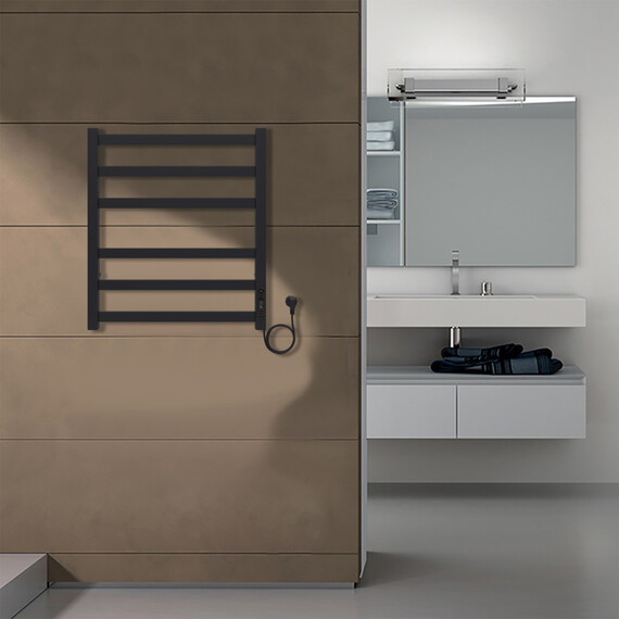 Полотенцесушитель электрический Azario Palermo П6 500x600 мм AZ83856B фото 5