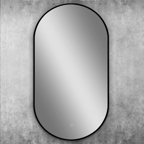 Зеркало Art&Max Torino 50 см AM-Tor-500-900-DS-F-Nero, чёрный фото 2