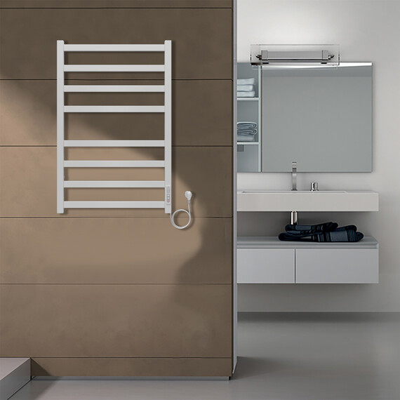 Полотенцесушитель электрический Azario Palermo П8 500x800 мм AZ83858W фото 5