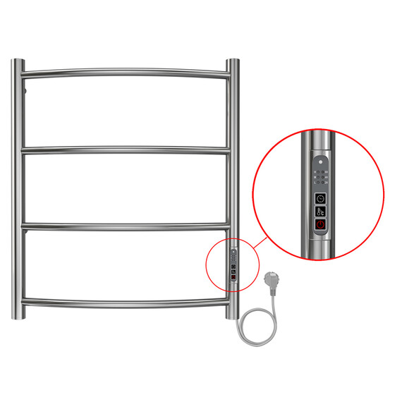 Полотенцесушитель электрический Azario Verona П4 500x600 мм AZ04856 фото 4