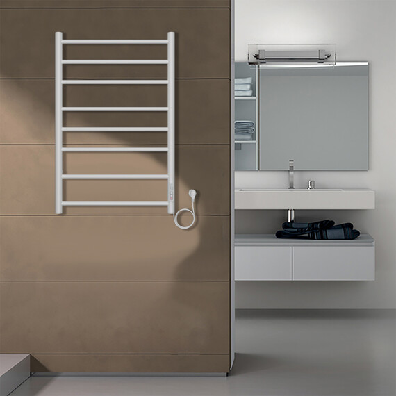 Полотенцесушитель электрический Azario Parma П8 500x800 мм AZ10858W фото 5