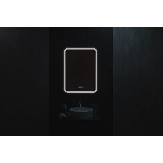 Зеркало-шкаф Art&Max Platino 60 см AM-Pla-600-800-1D-L-DS-FC-H-T-Grey, антрацит фото 5