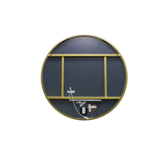 Зеркало Art&Max Asti 80 см AM-Ast-800-DS-FNC-Gold, золото фото 7