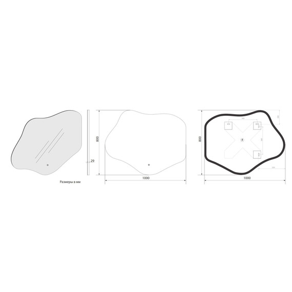 Зеркало Art&Max Como 80 см AM-Com-800-1000-DS-F фото 7