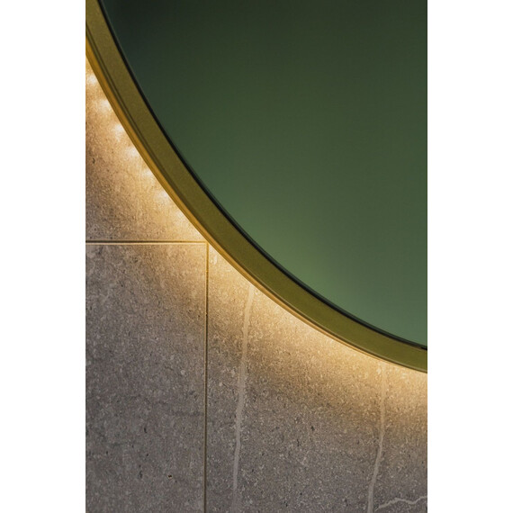 Зеркало Art&Max Asti 80 см AM-Ast-800-DS-FNC-Gold, золото фото 4