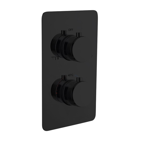 Термостат для душа Boheme Сell 134-2-B (со скрытой частью) чёрный фото 