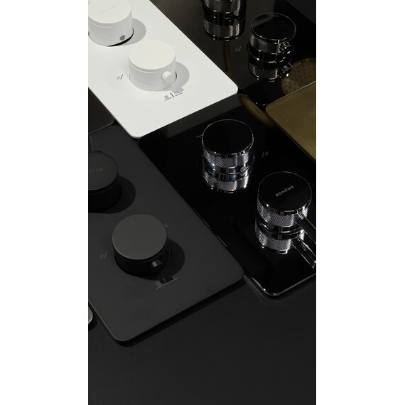 Термостат для душа Boheme Сell 134-2-B (со скрытой частью) чёрный фото 2