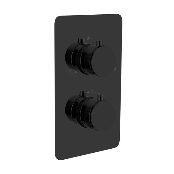 Термостат для душа Boheme Сell 134-2-SGM (со скрытой частью) графит глянец фото 