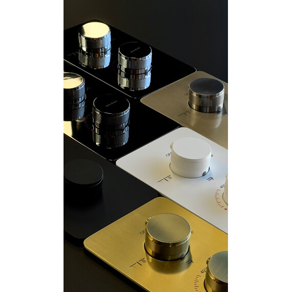 Термостат для ванны Boheme Сell 134-3-G (со скрытой частью) золото фото 3