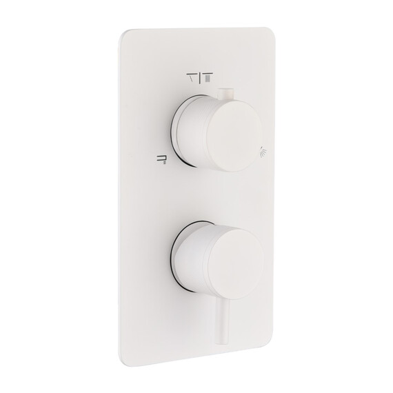 Смеситель для душа Boheme Cell 135-2-MW (со скрытой частью) белый матовый фото 