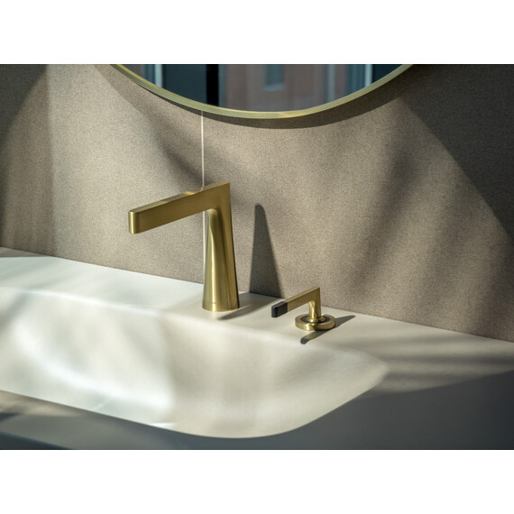 Смеситель для раковины Boheme Duo 161-MG, золото матовое фото 2