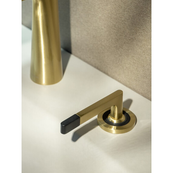 Смеситель для раковины Boheme Duo 161-MG, золото матовое фото 4