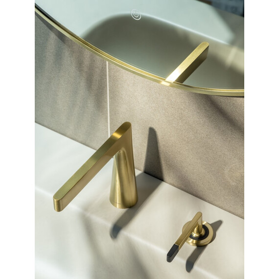 Смеситель для раковины Boheme Duo 161-MG, золото матовое фото 5