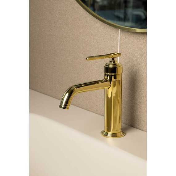 Смеситель для раковины Boheme Eterna 171-G, золото фото 2