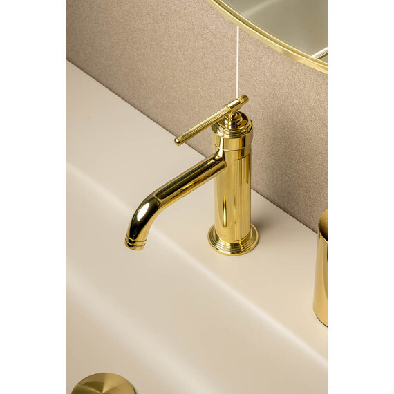 Смеситель для раковины Boheme Eterna 171-G, золото фото 4