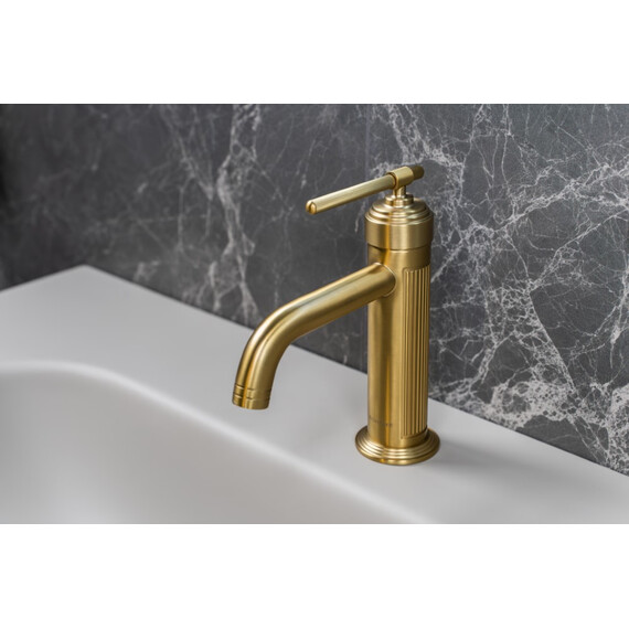 Смеситель для раковины Boheme Eterna 171-MG, золото матовое фото 