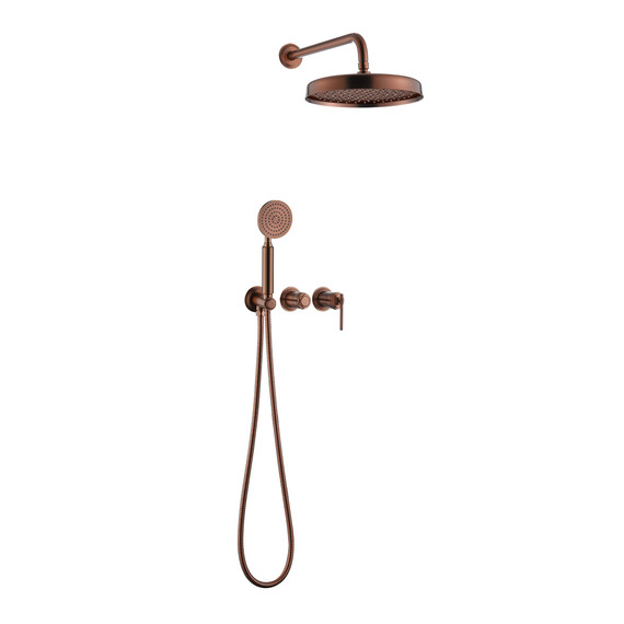 Душевая система для душа Boheme Eterna 174-CB (со скрытой частью) медь брашированная фото 