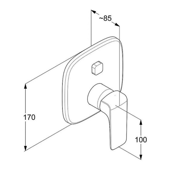Смеситель для ванны Kludi Ameo 416590575 фото 2