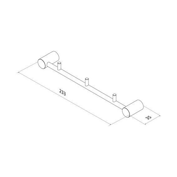 Набор крючков Iddis Petite PETG0S3i41, цвет золото матовое фото 12
