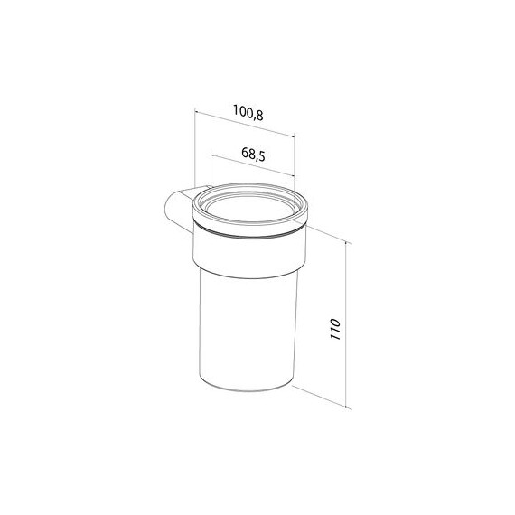Стакан для зубных щеток Iddis Petite PETG0SGi45, цвет золото матовое фото 12