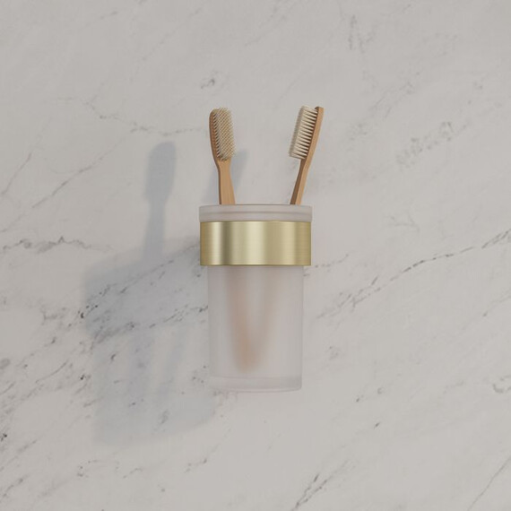 Стакан для зубных щеток Iddis Petite PETG0SGi45, цвет золото матовое фото 4