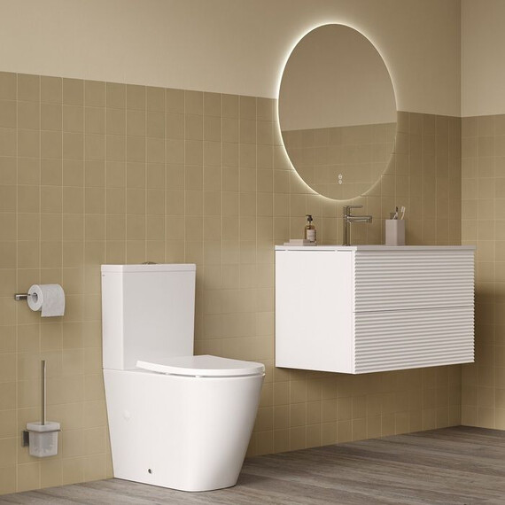 Унитаз-компакт безободковый Iddis Slide SLIRDSEi24 с крышкой микролифт (система смыва Торнадо) фото 3