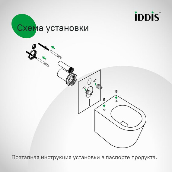 Унитаз подвесной безободковый Iddis Torr TOQFDSEi25 с тонкой крышкой микролифт (система смыва Торнадо) фото 12