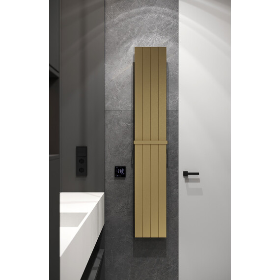 Полотенцесушитель электрический Boheme П4 250x1500 мм 725-MG, золото матовое фото 3