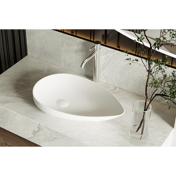 Раковина-чаша Abber Bequem 59 см AC2117MW, белый матовый фото 6