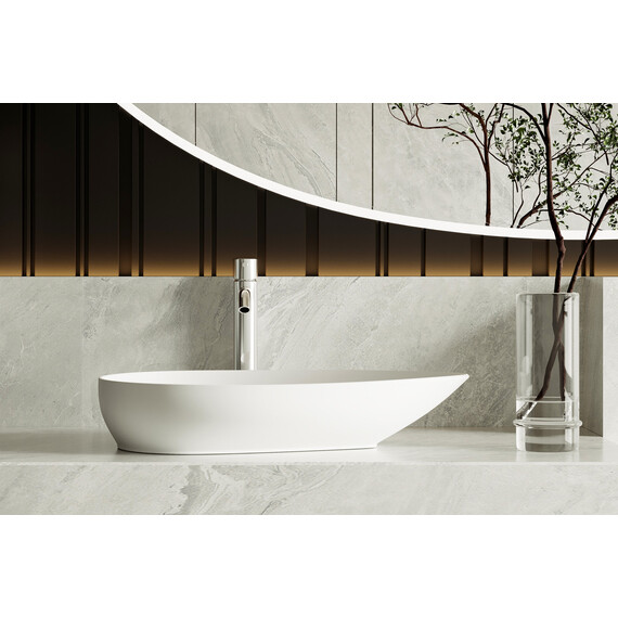 Раковина-чаша Abber Bequem 59 см AC2117MW, белый матовый фото 7