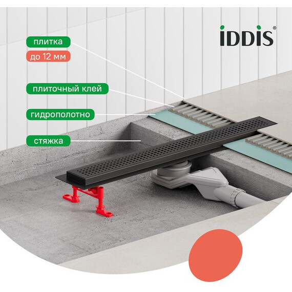 Трап Iddis Perfex 50 см 975B5BL20DZ, чёрный фото 11