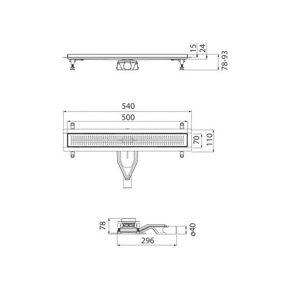 Трап Iddis Perfex 50 см 975B5BL20DZ, чёрный фото 14