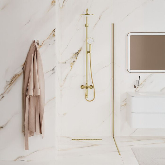 Трап Iddis Perfex 50 см 975B5MG20DZ, золото матовое фото 3