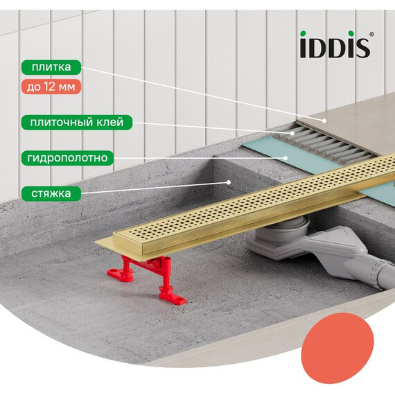 Трап Iddis Perfex 60 см 975B6MG20DZ, золото матовое фото 9