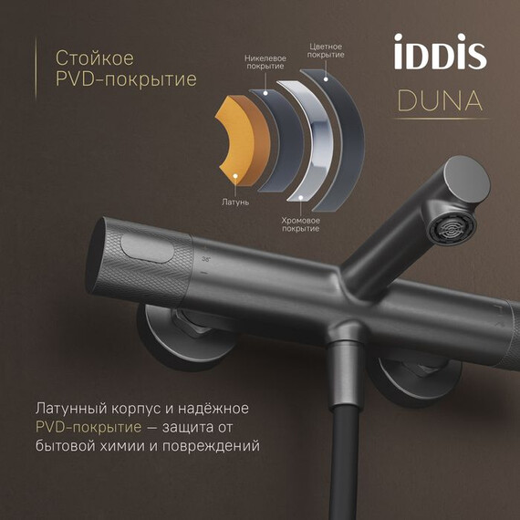 Смеситель для ванны Iddis Duna DUNGM02i74WA, графит матовый фото 5