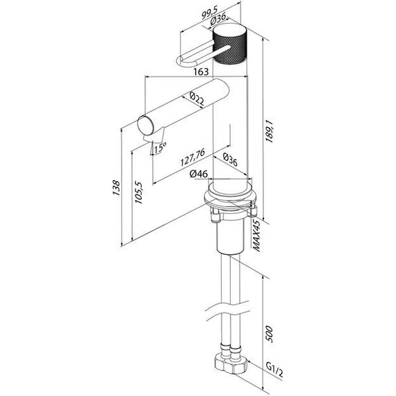Смеситель для раковины Iddis Duna DUNSB00i01 фото 9
