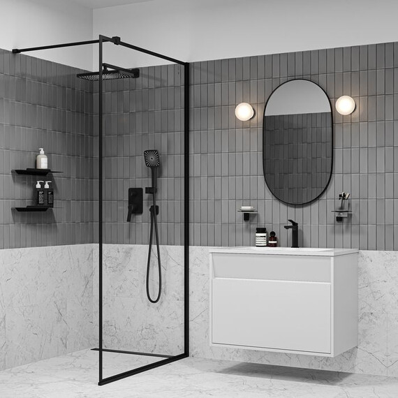 Душевая система для душа Iddis Parker PARBL02i67P, чёрный матовый фото 5